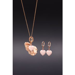 Heart Pink Jade Pendant