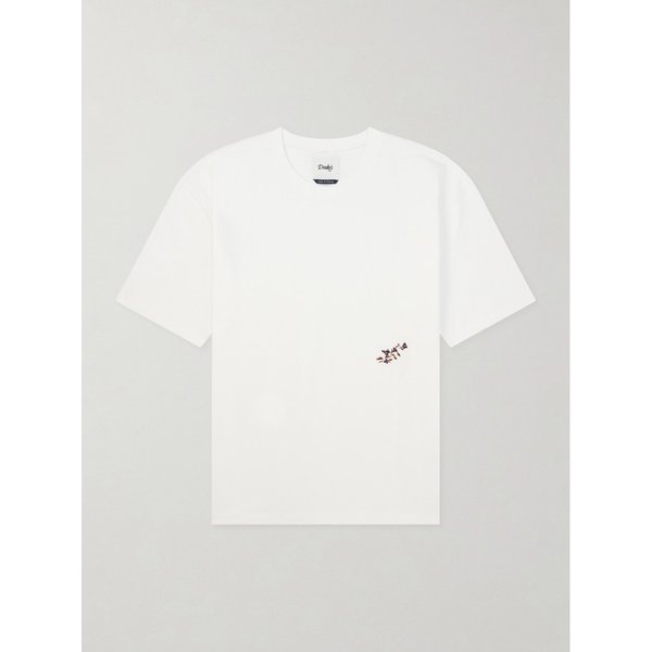 드레익스 블랙쏜 자수 코튼 저지 티셔츠 46376663162975069