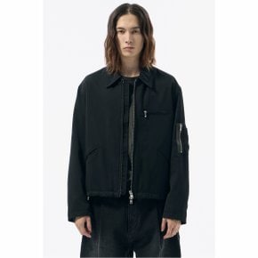 Black Twill Blouson_CWUAA24515BKX