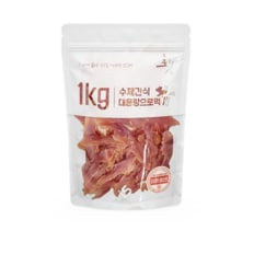 초심 오리트위스트 1kg 강아지 대용량간식 육포 사사미 져키