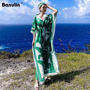 원피스 OPS 바캉스 여름 반팔 홈웨어 오피스룩 휴가룩 드레스 Banulin 플러스 사이즈 Boho