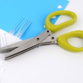 가정용 문서 세단기 3중날 가위 휴대용 종이 파쇄기 세절 가위