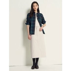 26SS [Essential] 헤릿체크 레귤러핏 셔츠 - 네이비 BF6164E04R