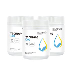 헬스윈 알티지 오메가3 Omega 1000mg 180정 3개