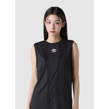 엄브로 남녀공용 PTR 필드트레이닝 메쉬 풋볼 슬리브리스 티셔츠 UQ221SSL51BLK