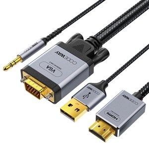 코드웨이 RGB to HDMI 오디오지원 VGA to HDMI 2m