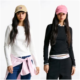 타미진스 여성 슬림 저지 롱 슬리브 T32F0TTO21SWT2 TOMMY JEANS