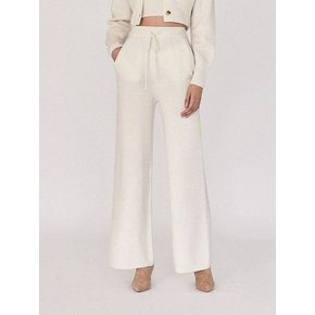 Ivory Avec Wide Knit Pants