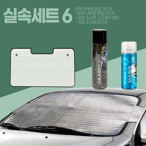 실속세트 6 (은박 외부용 앞창가리개+은박 내부용 햇빛가리개+제일 초강력 스프레이 체인+제일 김서림 방지제)