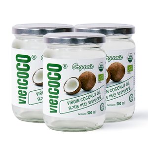  비엣코코 버진 코코넛오일 500ml 3병