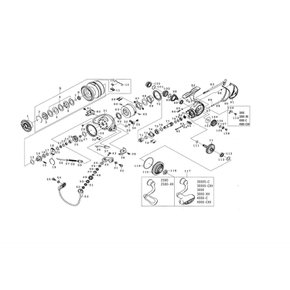 (DAIWA) 21 LT2500-XH (2-12) : 9 : 128E22 다이와 정품 부품 루비아스 에어리티 스풀 부품 번호