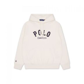 POLO RALPH LAUREN [ 10]RL 플리스 웨스턴 로고 후디-화이트