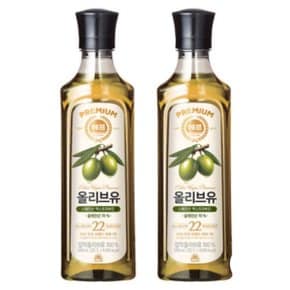 사조대림 해표 압착 올리브유 500ml [2개]