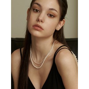 classic double pearl necklace