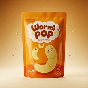 WormiPOP고소애 25g 국내산 식용곤충 건조밀웜 HACCP 해섭 오엠오 워미팝