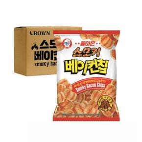 빙그레 스모키 베이컨칩 70g 16입