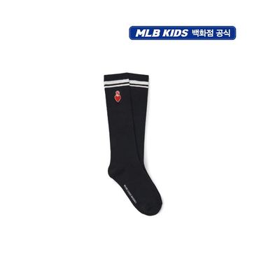 MLB키즈 24년  FW   하트 직자수 배색 니삭스   뉴욕양키스  FSOH054N-50BKS