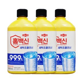 애경 랩신 홈백신 세탁조 클리너 세정제 500ml 3개 살균