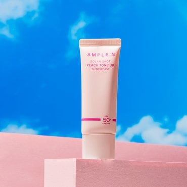앰플엔 솔라샷 피치 톤업 선크림 40ml