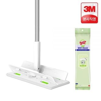  3M 대형 올터치 더블액션 막대걸레+베이직 정전기 청소포 50매 / 스카치브라이트