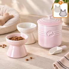 [펫세트/사은품증정] 반려동물 하이스캔드식기2P & 푸드 컨테이너 세트