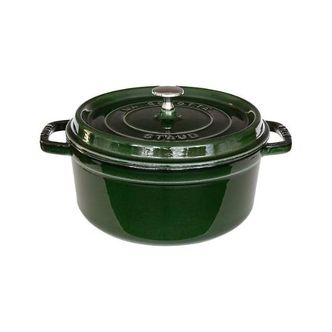  일본 스타우브 냄비0108 Staub Pico Cocotte Round 10.2 inches 26 cm Basil Green Majolica Ind