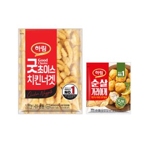 굿초이스치킨너겟 1kg 1봉+순살가라아게 300g 1봉_P335747118