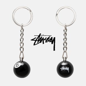 스투시 키링 8볼 키체인 블랙 당구공 키홀더 STUSSY 8 BALL KEYCHAIN