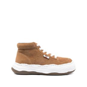 메종미하라야스히로 Oliver suede high top sneakers 10567019299080 TP721535422