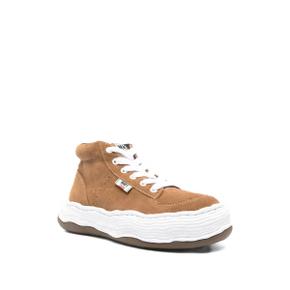 메종미하라야스히로 Oliver suede high top sneakers 10567019299080 TP721535422