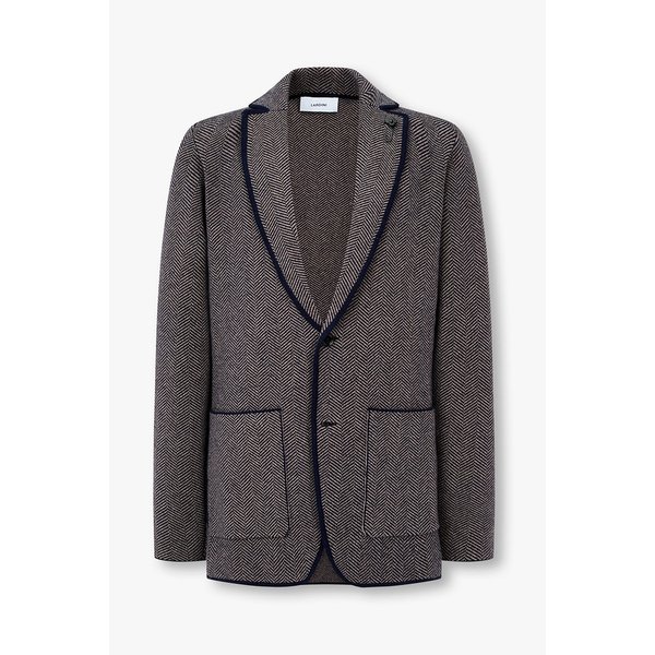 헤링본 울 니트 싱글 자켓 1915328102000