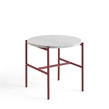 엑스투 헤이 HAY Rebar Side Table Round 45 리바 사이드 테이블 그레이 마블/반 레드