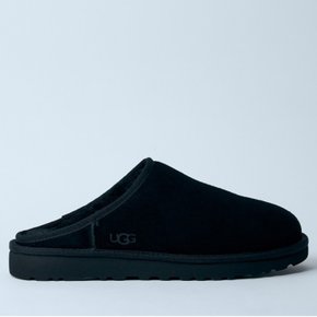 26 FW 어그 UGG 사이드 로고 클래식 슬립온 스웨이드 뮬 블랙 1129290 BLK