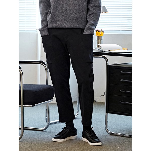 백기모 배기핏 E밴딩 팬츠 CFS23WWPTB10 BLA