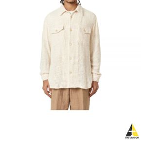 오라리 24 HOMESPUN SUMMER TWEED MESH SHIRT OFF white (A24SS01HM) (홈스펀 서머 트위