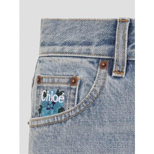 끌로에 스트레이트 팬츠 CH26WDP53158480 BLUE