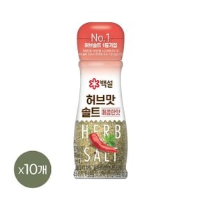 백설 천일염 허브맛솔트 매콤한맛 50g x10개