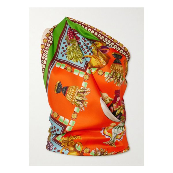 알레마이스 로코 프린트 실크 트윌 스카프 멀티컬러 46376663162920127