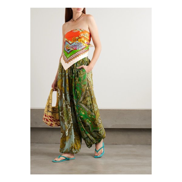 알레마이스 로코 프린트 실크 트윌 스카프 멀티컬러 46376663162920127