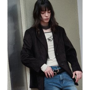 디바이드 싱글 스웨이드 블레이저 [2COLOR]