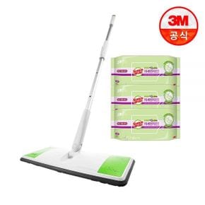 3M 올터치 표준형 막대걸레+미세먼지 베이직 물걸레 청소포 더블액션 25매 x 3입