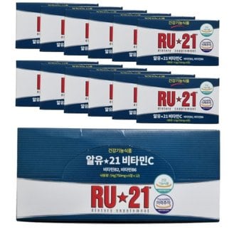  알유21 비타민C 750mg 6정 x 12박스 RU21