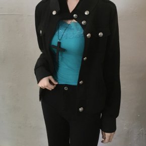 고스 이중카라 빈티지 카고 스웨이드 집업자켓2color
