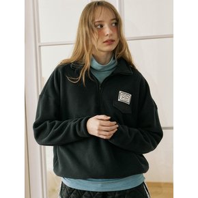 Comfy Fleece Half zip up - Black