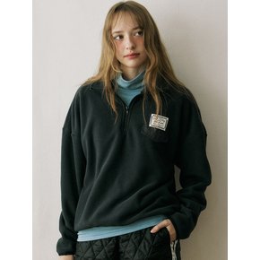 Comfy Fleece Half zip up - Black