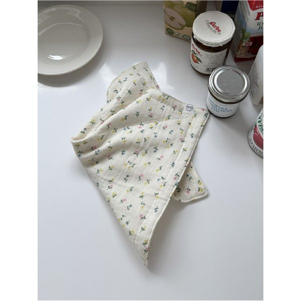 이플 플라워 6중거즈 키친크로스 테이블매트 주방 행주 다용도매트 가전가리개 덮개 제로이스트