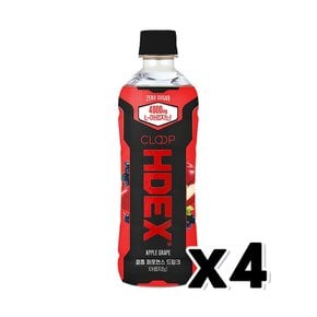 클룹 HDEX 퍼포먼스드링크 애플포도 페트음료 500ml x 4개