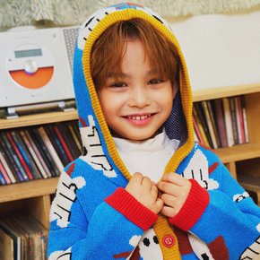 닥스퍼피 올오버 후드 가디건