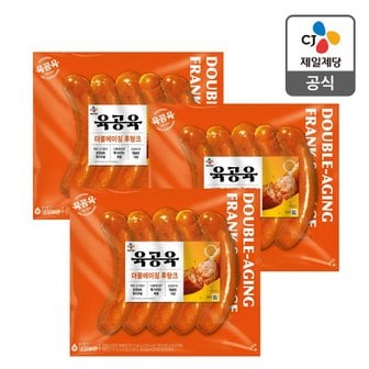 CJ제일제당 [본사배송] 육공육 더블에이징 후랑크 460G X 3개