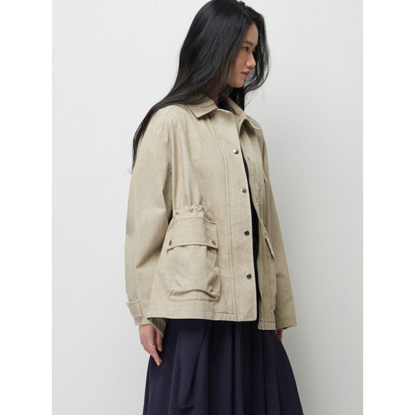 [표예진 PICK] 아웃포켓 코튼 워크 점퍼_BE